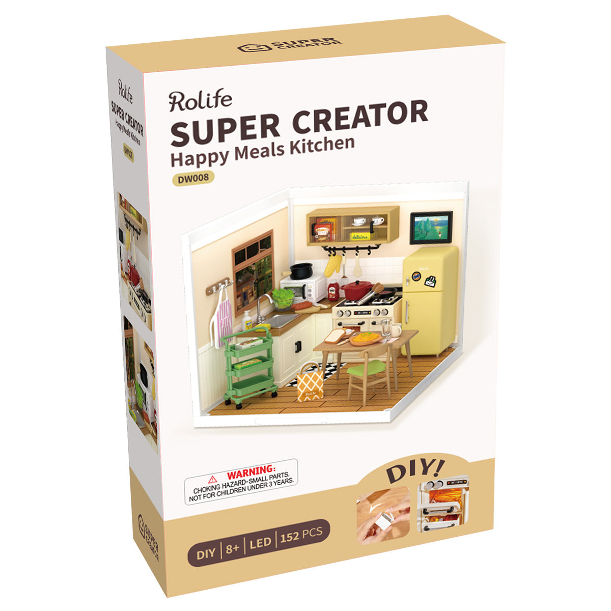 Rolife Happy Meals Kitchen  Super Creator Miniature House DW008