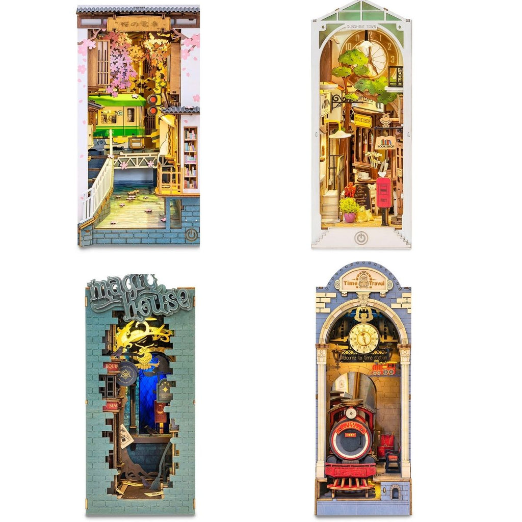 Rolife DIY Book Nook Kit - Stories in Books(4 Kits)