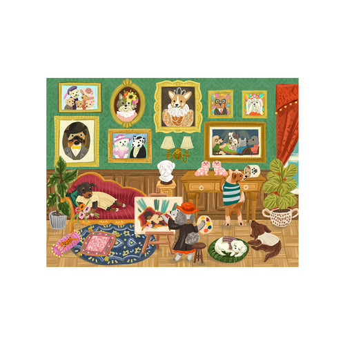 Rolife 1000 Piece Jigsaw Puzzle - Doggie Art Gallery  PT008