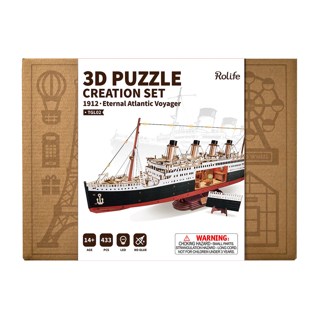 Rolife 3D Wooden Puzzle - 1912 Eternal Atlantic Voyager TGL02
