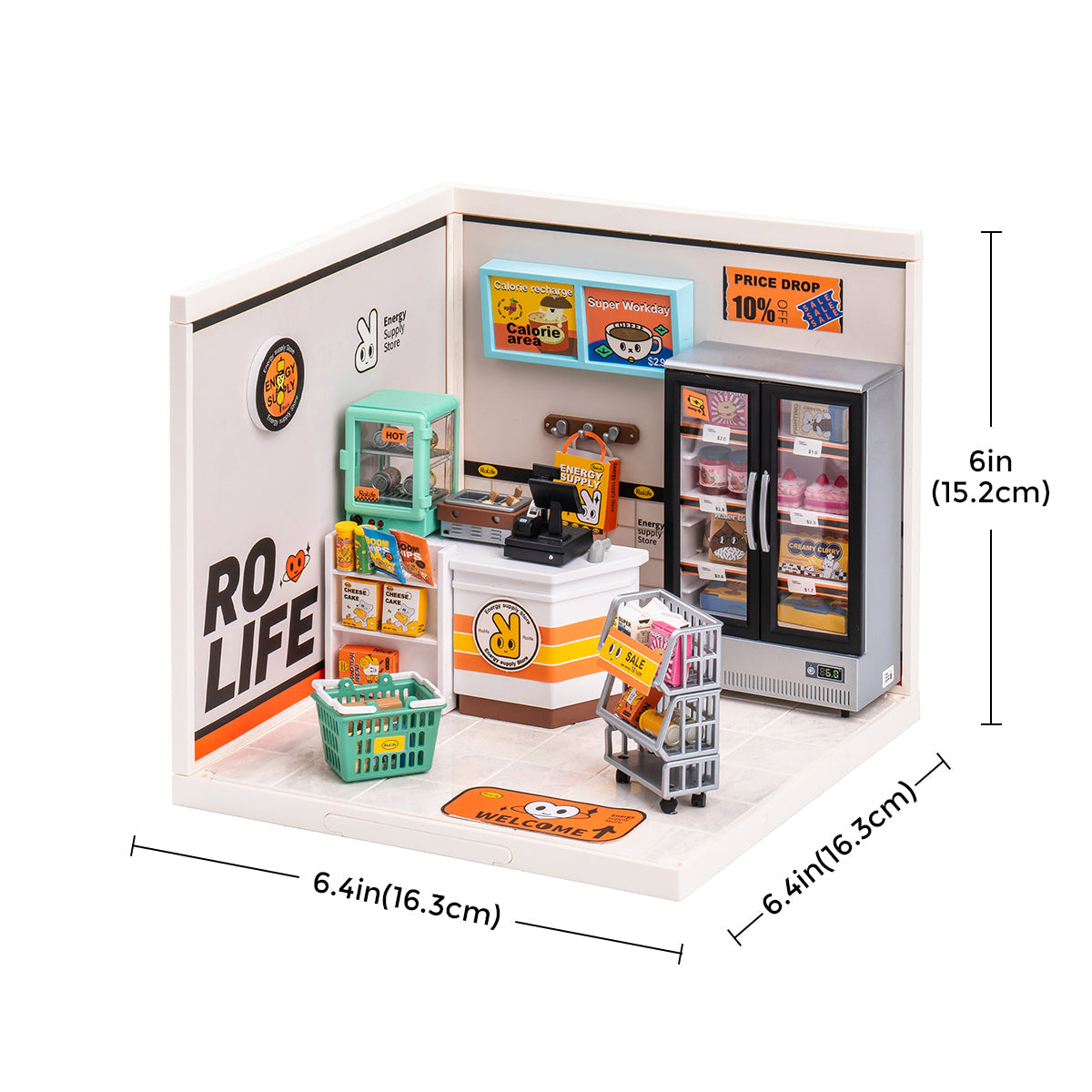Rolife Energy Supply Store Super Creator Miniature House DW002