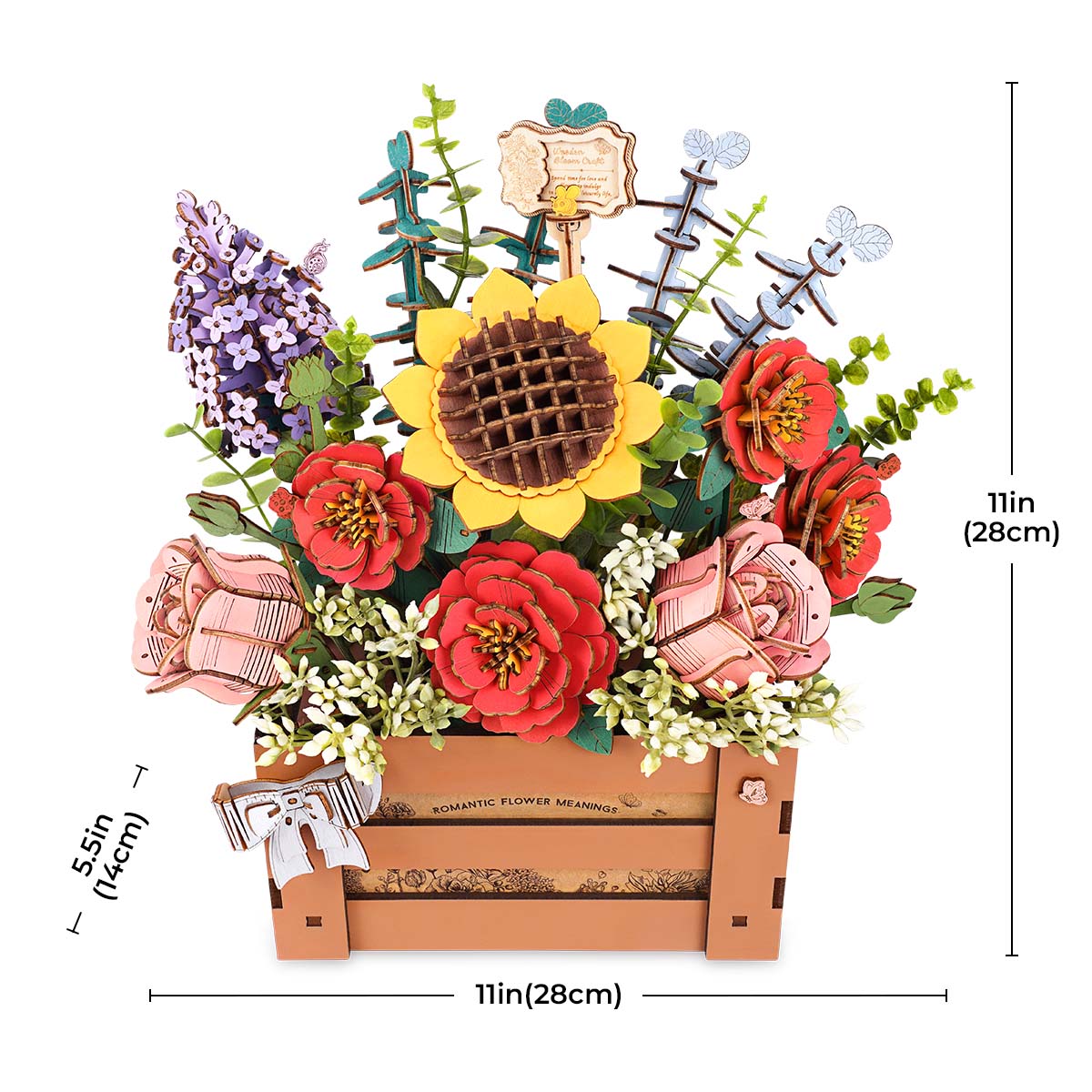 Rowood DIY 3D Puzzle - Wooden Bloom Box  TW02H