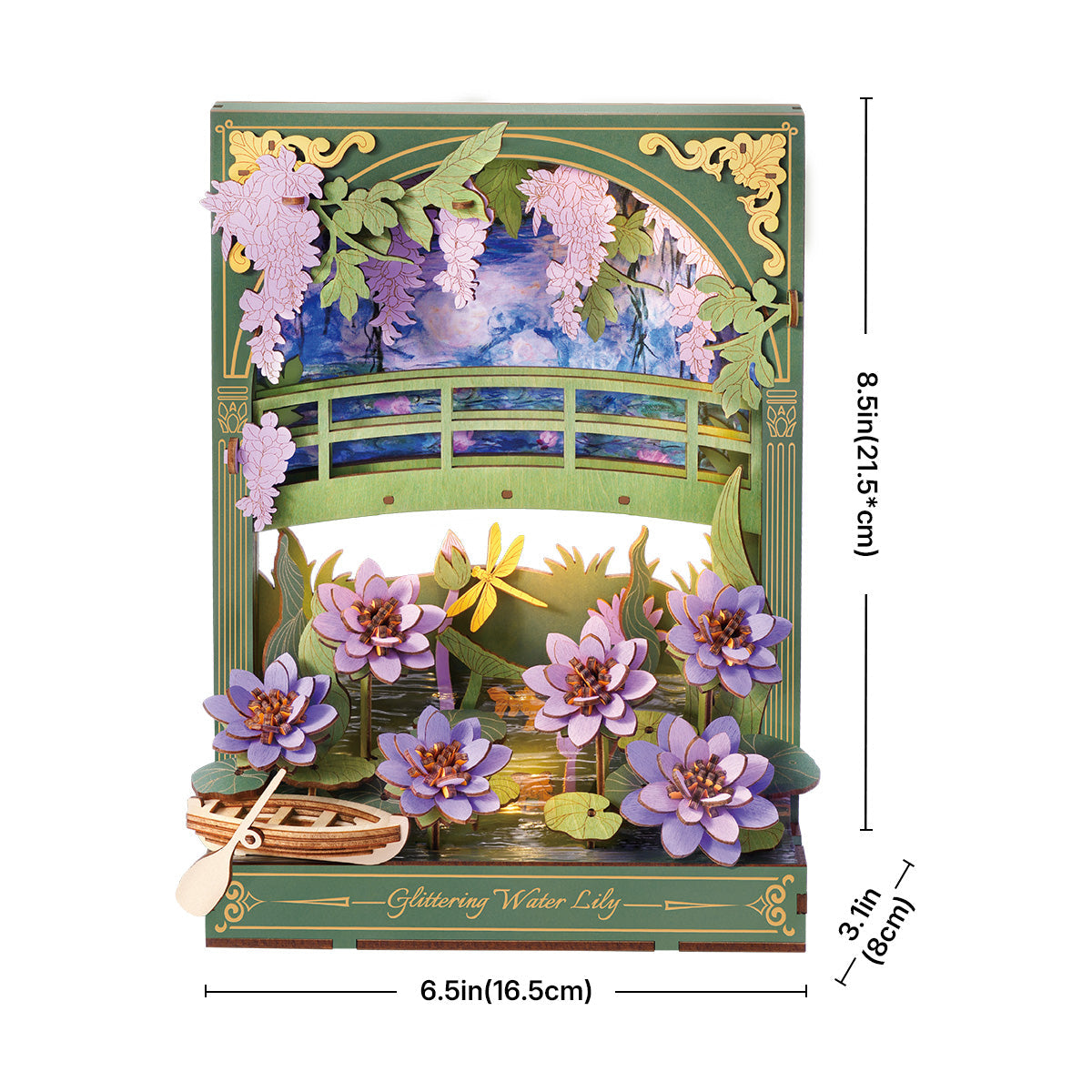Rowood 3D Wooden Puzzle - Glittering Water Lily TH001