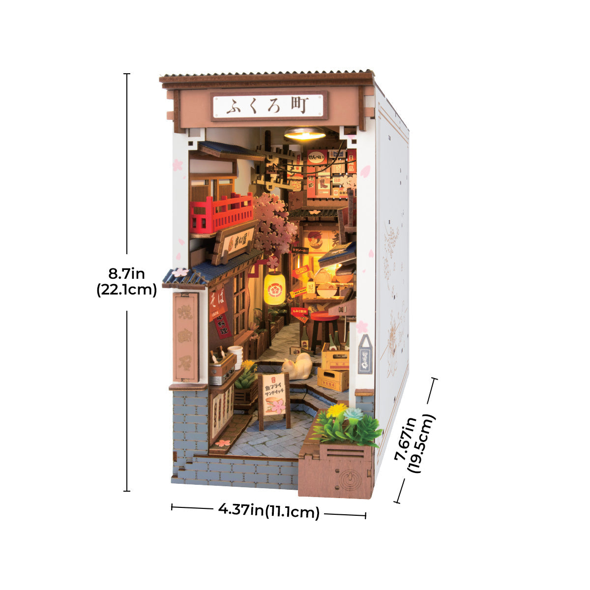 Rolife DIY Book Nook Kit - Sakura Wine Alley TGB11