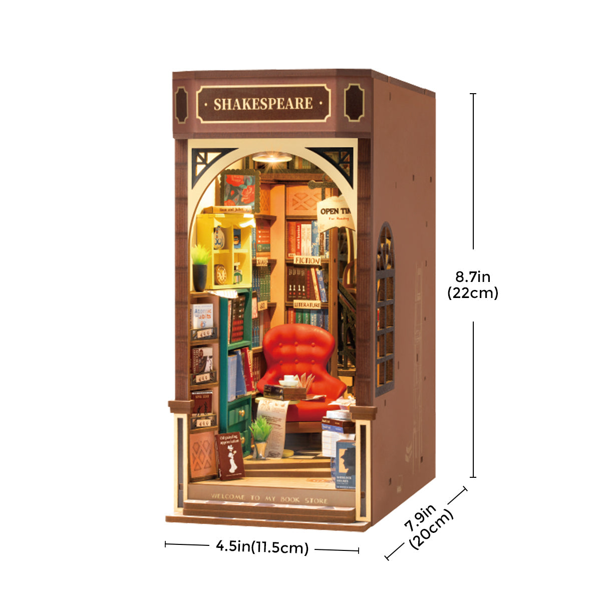Rolife DIY Book Nook Kit - Bookstore TGB07