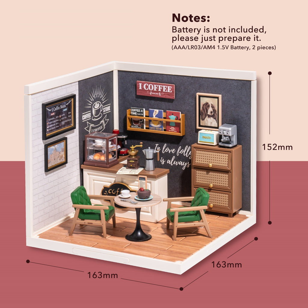 Rolife Daily Inspiration Cafe Super Creator Miniature House DW001B