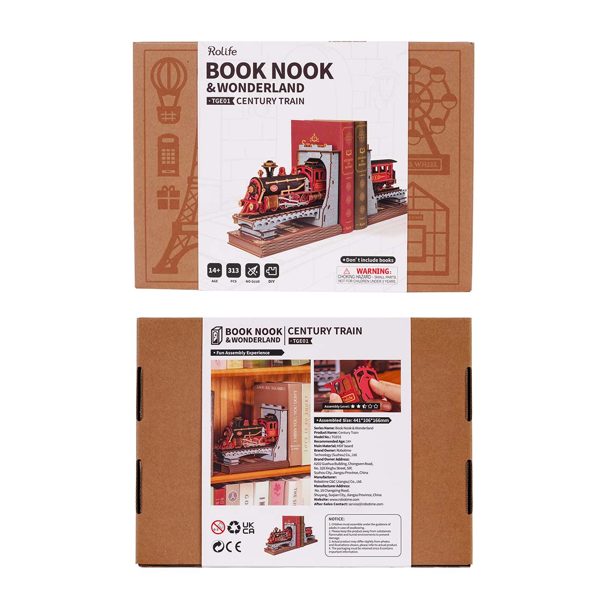 Rolife DIY Book Nook Kit - Century Train TGE01
