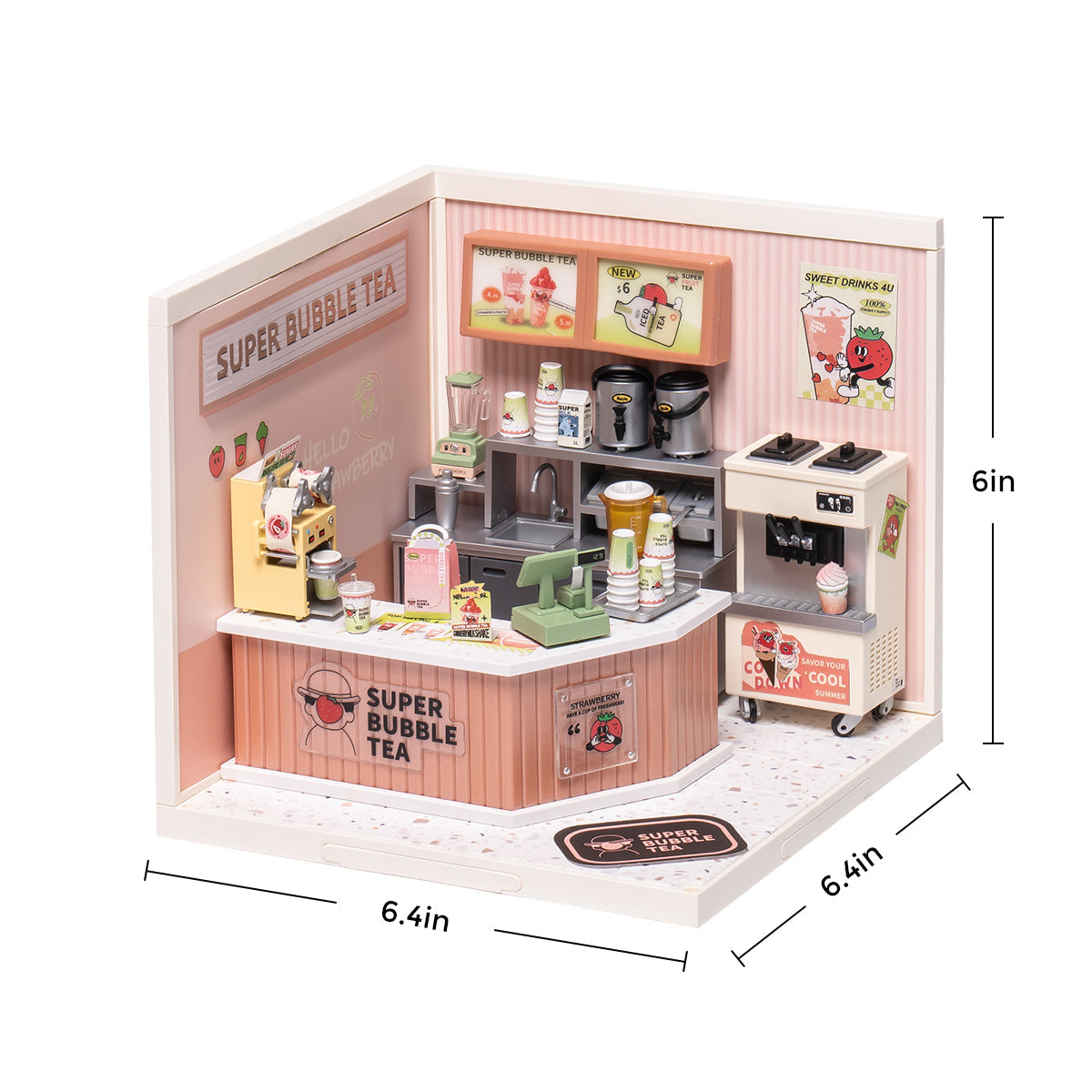 Rolife Double Joy Bubble Tea Super Creator Miniature House DW006