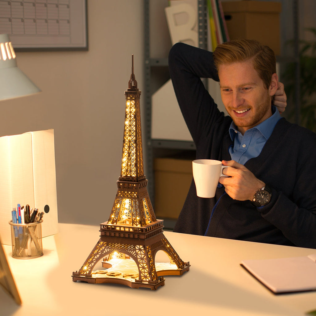 Rolife 3D Wooden Puzzle - Night of the Eiffel Tower TGL01