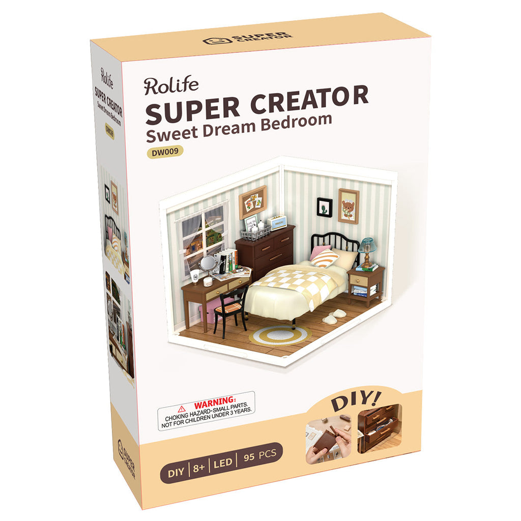 Rolife Sweet Dream Bedroom Super Creator Miniature House DW009