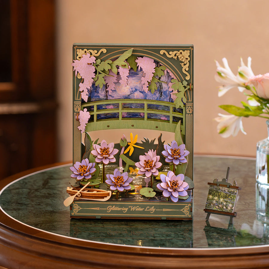 Rowood 3D Wooden Puzzle - Glittering Water Lily TH001