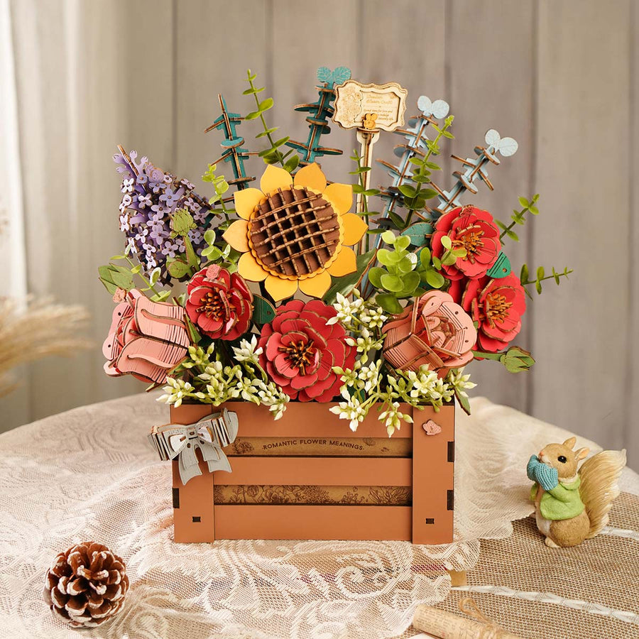 Rowood DIY 3D Puzzle - Wooden Bloom Box  TW02H