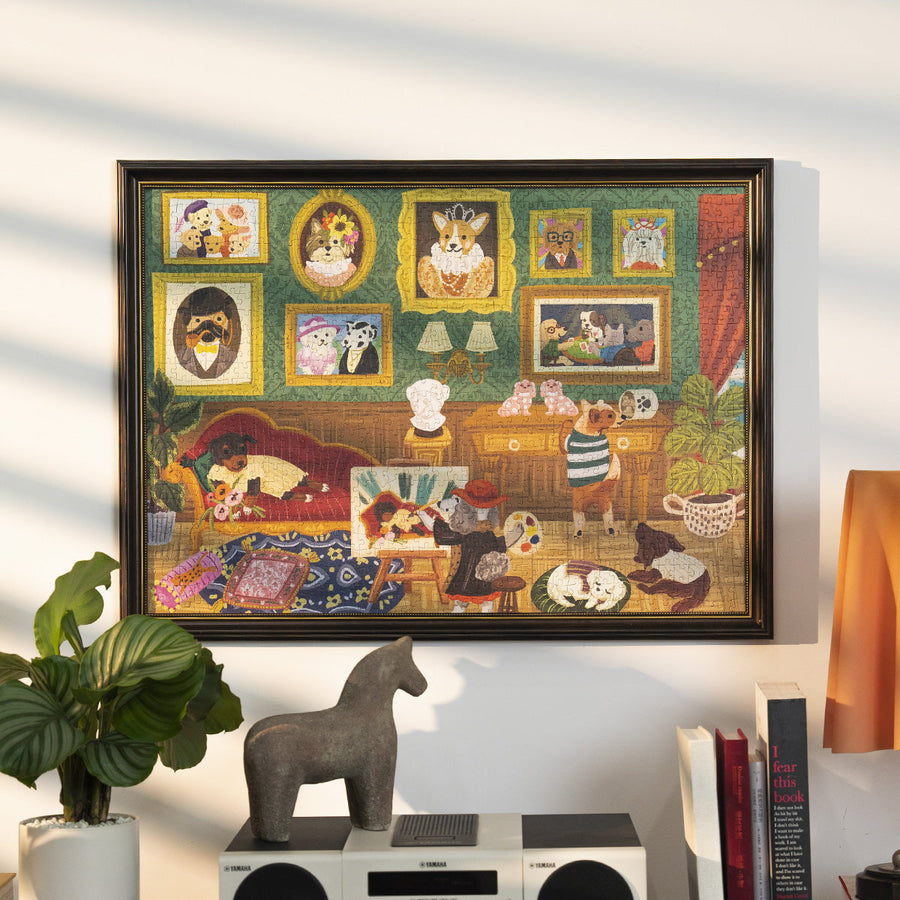 Rolife 1000 Piece Jigsaw Puzzle - Doggie Art Gallery  PT008