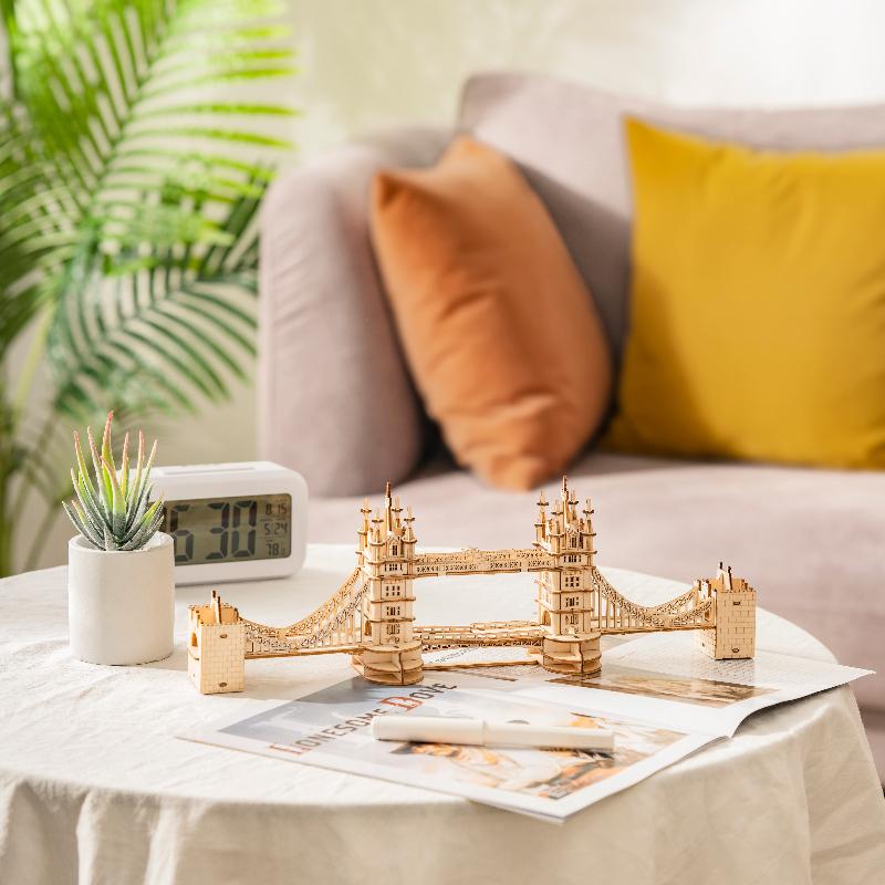 Rolife Modern 3D Wooden Puzzle - Tower Bridge Architecture TG412