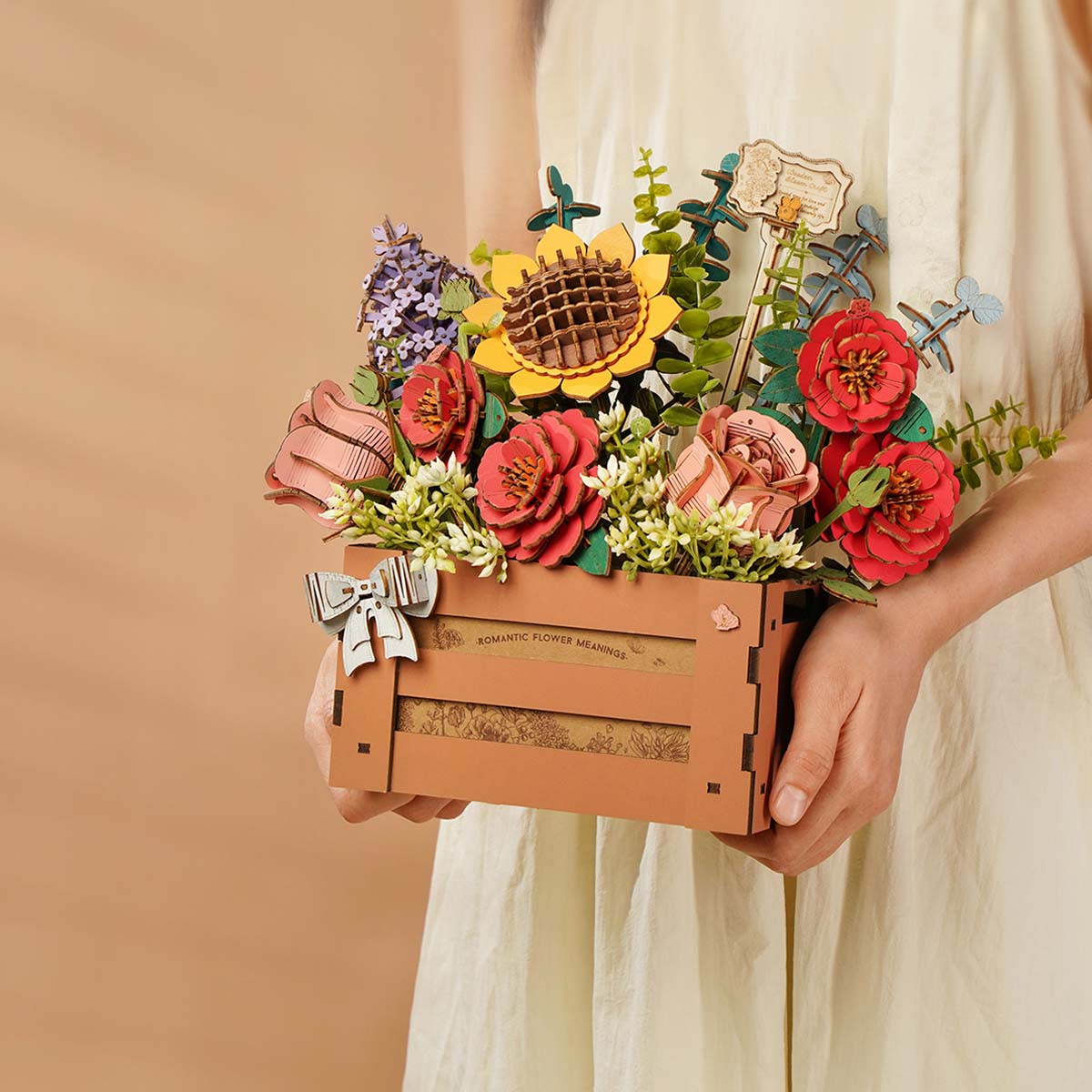 Rowood DIY 3D Puzzle - Wooden Bloom Box  TW02H