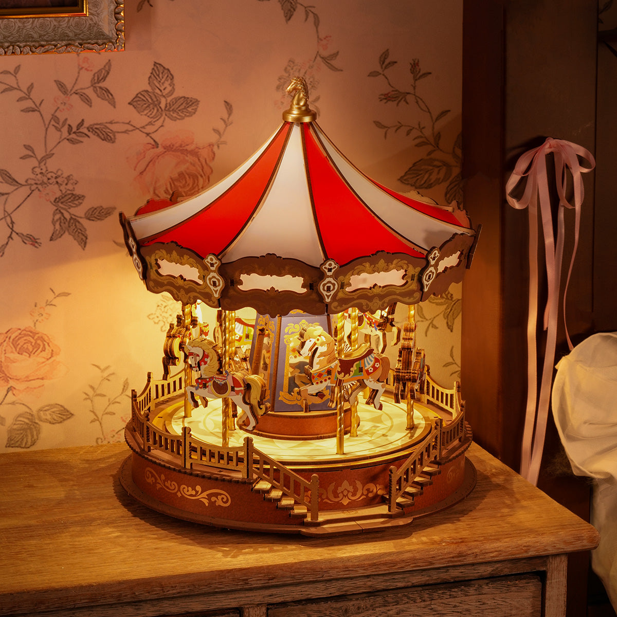 Rolife 3D Wooden Puzzle - Classic Carousel AMC01