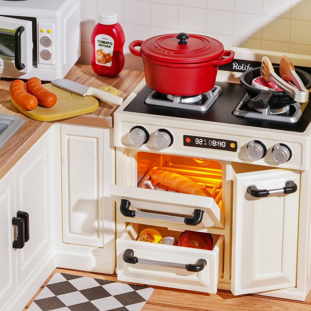 Rolife Happy Meals Kitchen  Super Creator Miniature House DW008