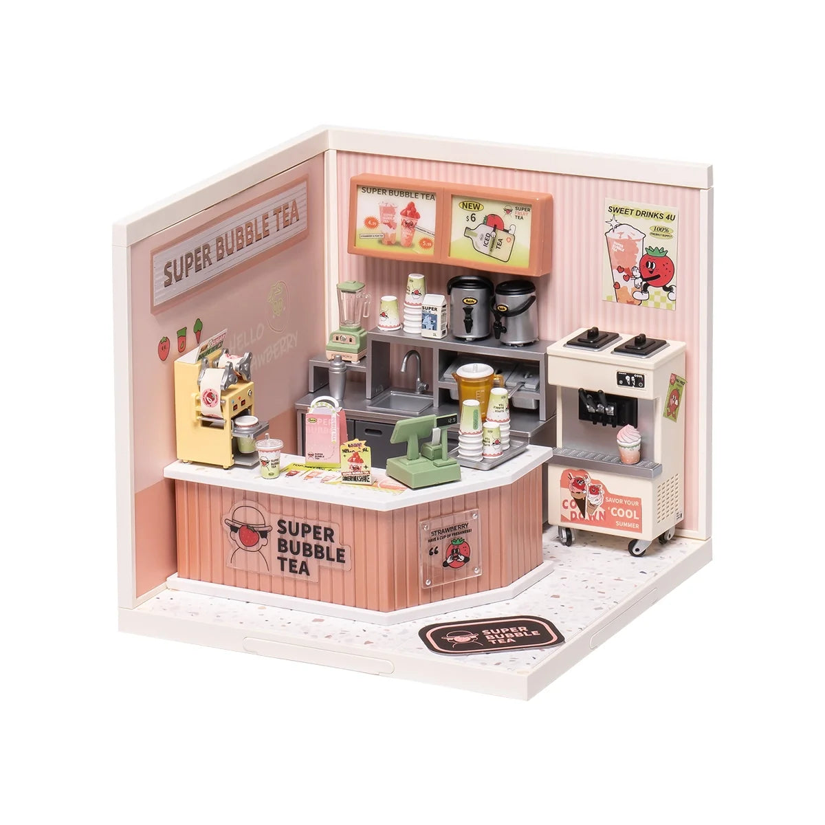 Rolife Double Joy Bubble Tea Super Creator Miniature House DW006