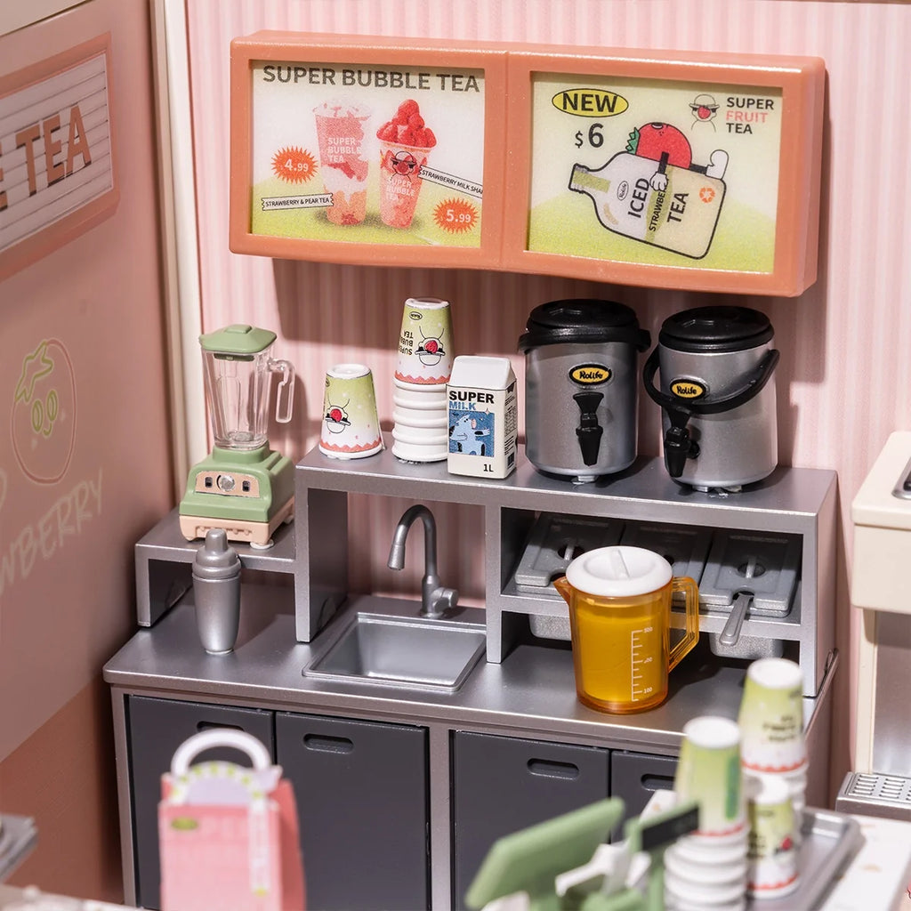 Rolife Double Joy Bubble Tea Super Creator Miniature House DW006