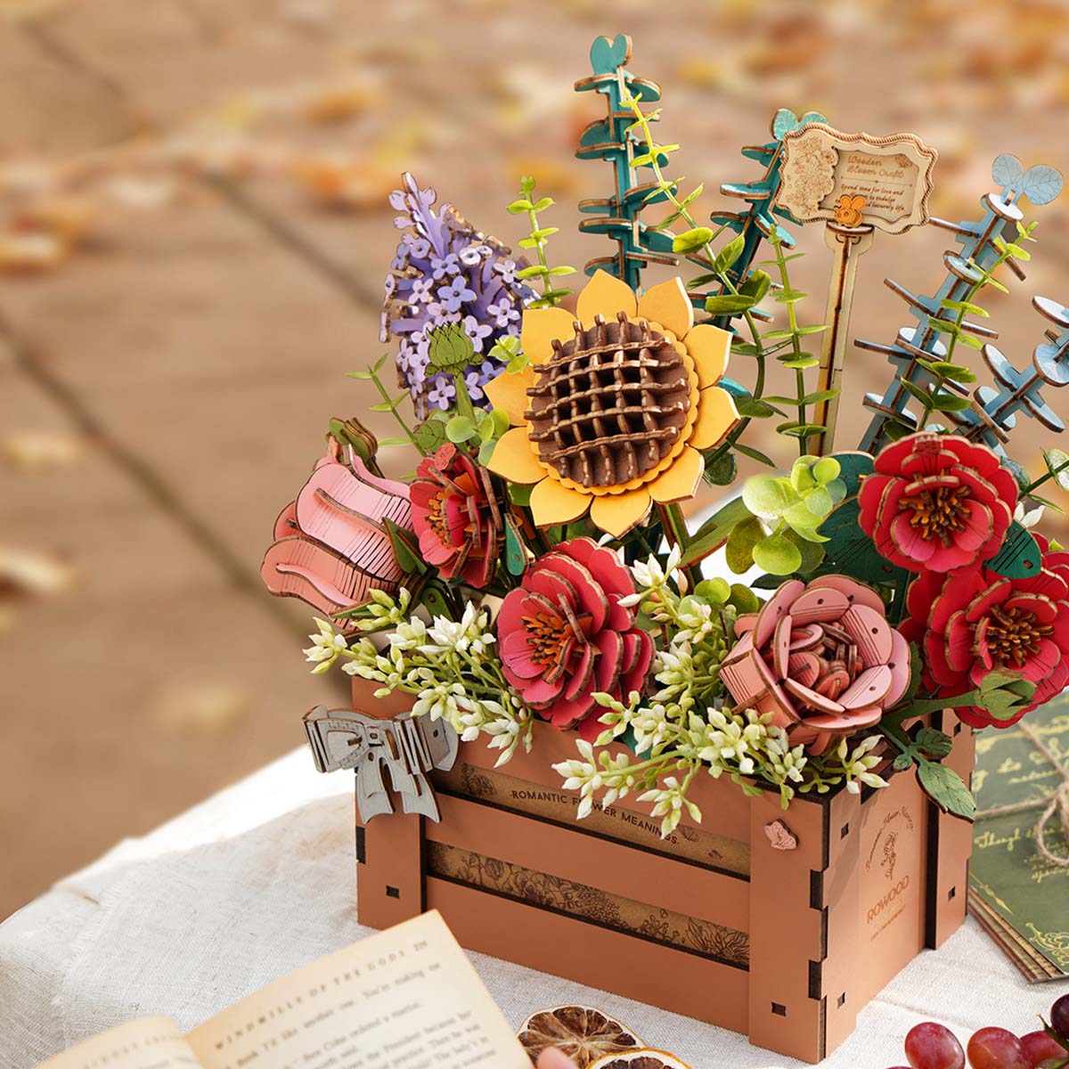 Rowood DIY 3D Puzzle - Wooden Bloom Box  TW02H