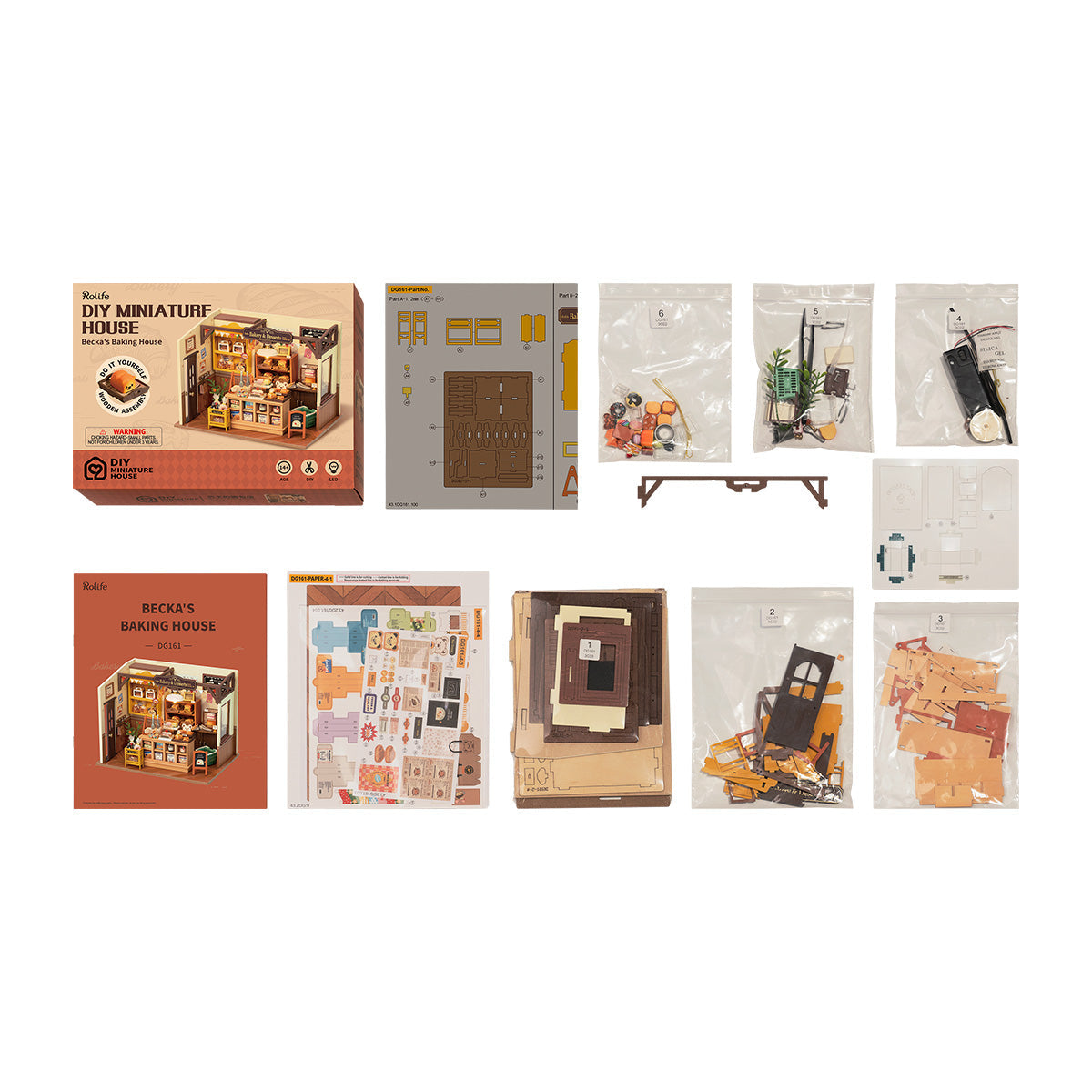 Rolife DIY Miniature House - Becka's Baking House DG161