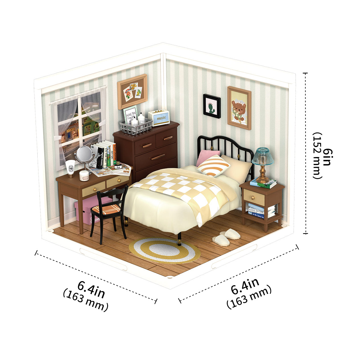 Rolife Sweet Dream Bedroom Super Creator Miniature House DW009