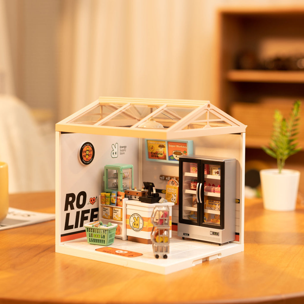 Rolife Energy Supply Store Super Creator Miniature House DW002