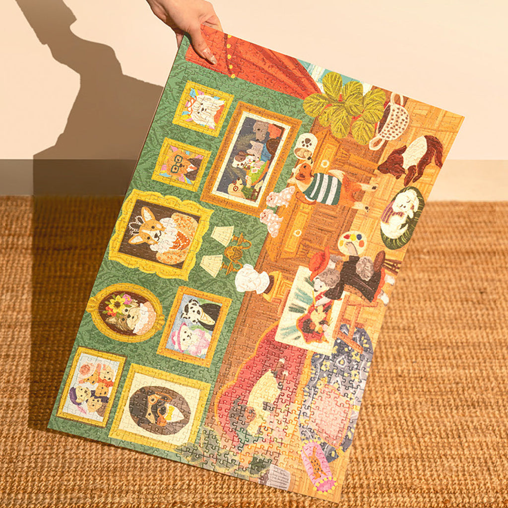 Rolife 1000 Piece Jigsaw Puzzle - Doggie Art Gallery  PT008