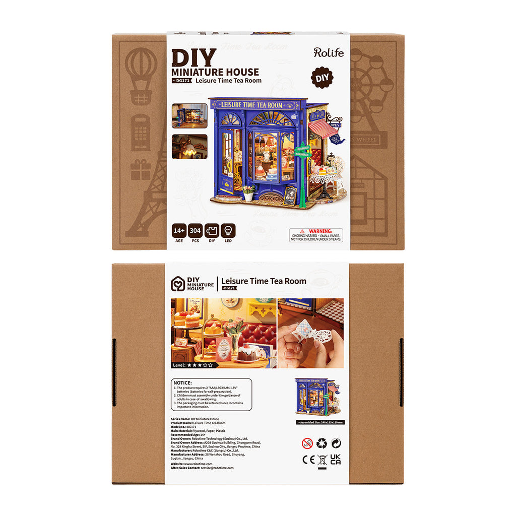 Rolife DIY Miniature House - Leisure Time Tea Room  DG171