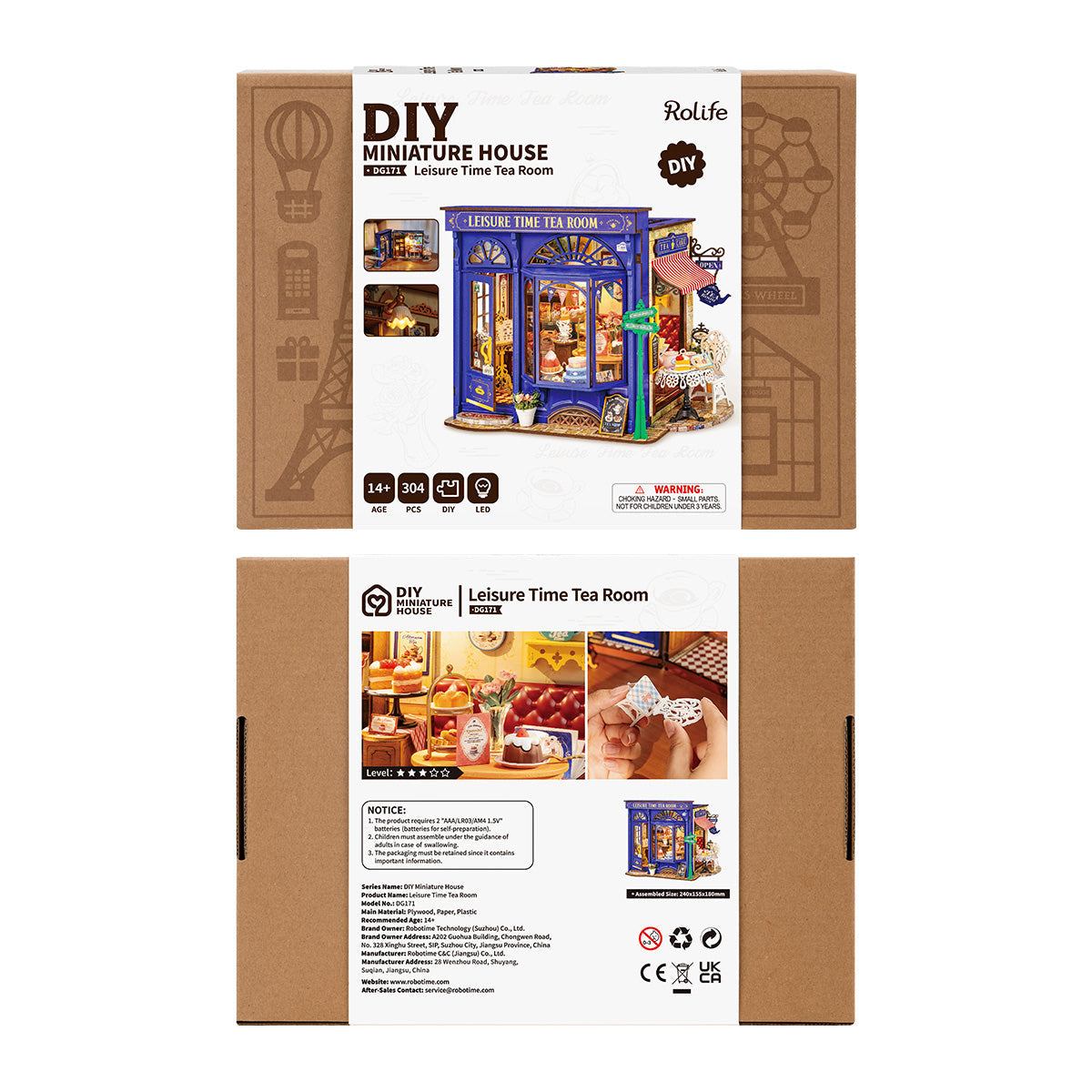 Rolife DIY Miniature House - Leisure Time Tea Room  DG171