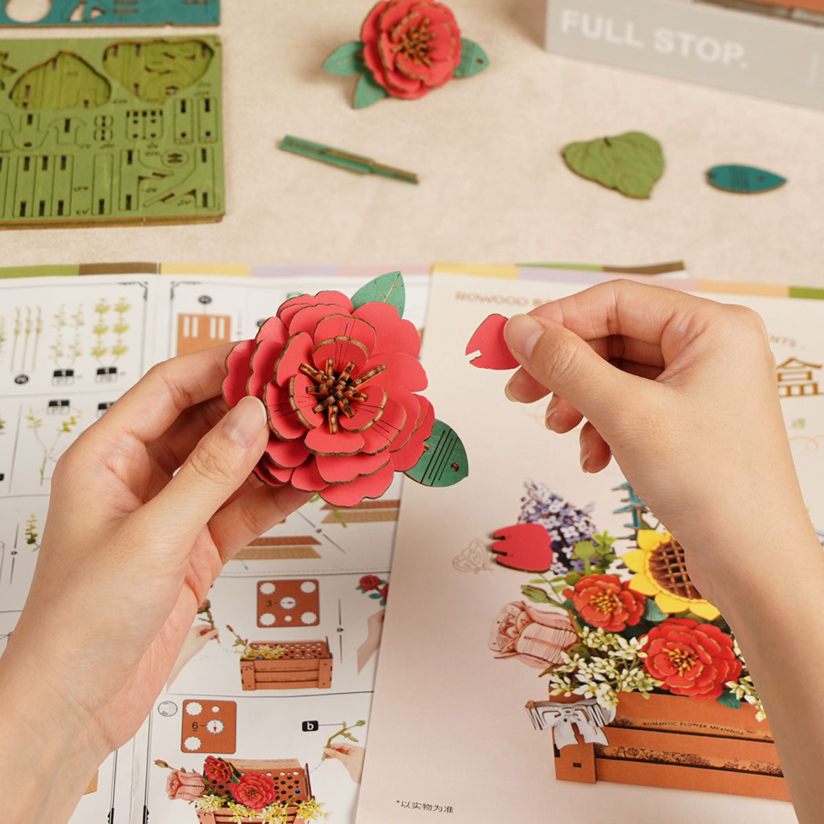 Rowood DIY 3D Puzzle - Wooden Bloom Box  TW02H
