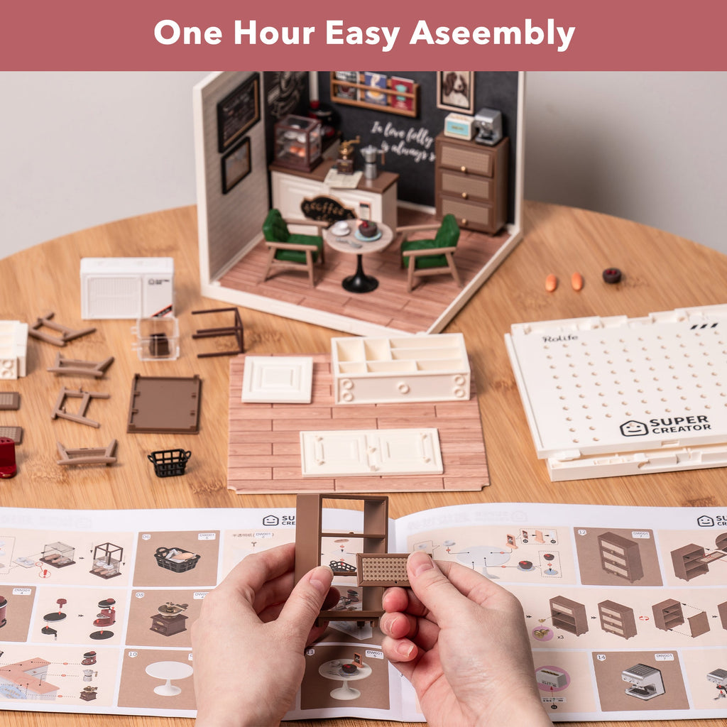 Rolife Daily Inspiration Cafe Super Creator Miniature House DW001B