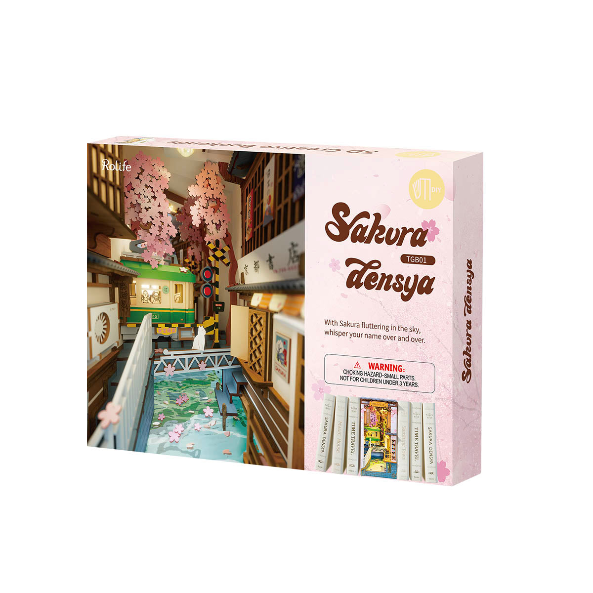Rolife DIY Book Nook Kit - Sakura Densya TGB01