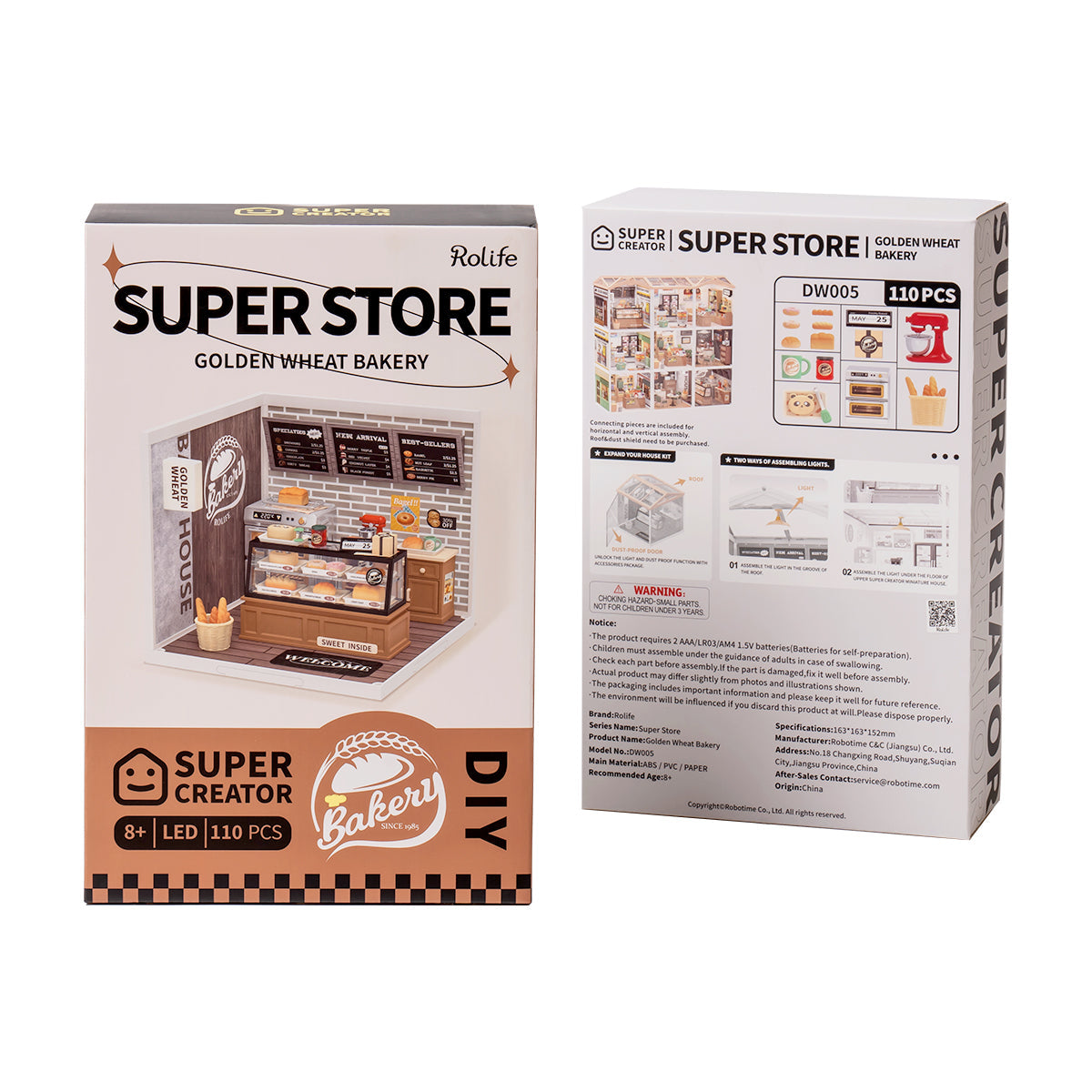 Rolife Golden Wheat Bakery Super Creator Miniature House DW005B