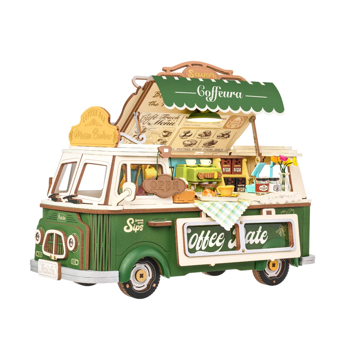 Rolife 3D Wooden Puzzle - Leo's Coffee Truck TGS07
