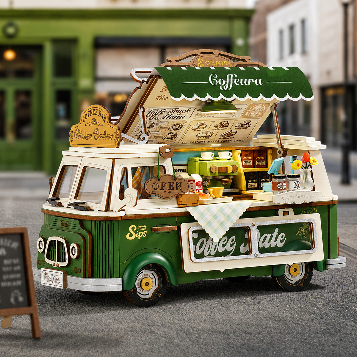 Rolife 3D Wooden Puzzle - Leo's Coffee Truck TGS07