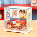 Rolife Country Blue Lounge Mini Super Creator DIY Miniature House DWS05B