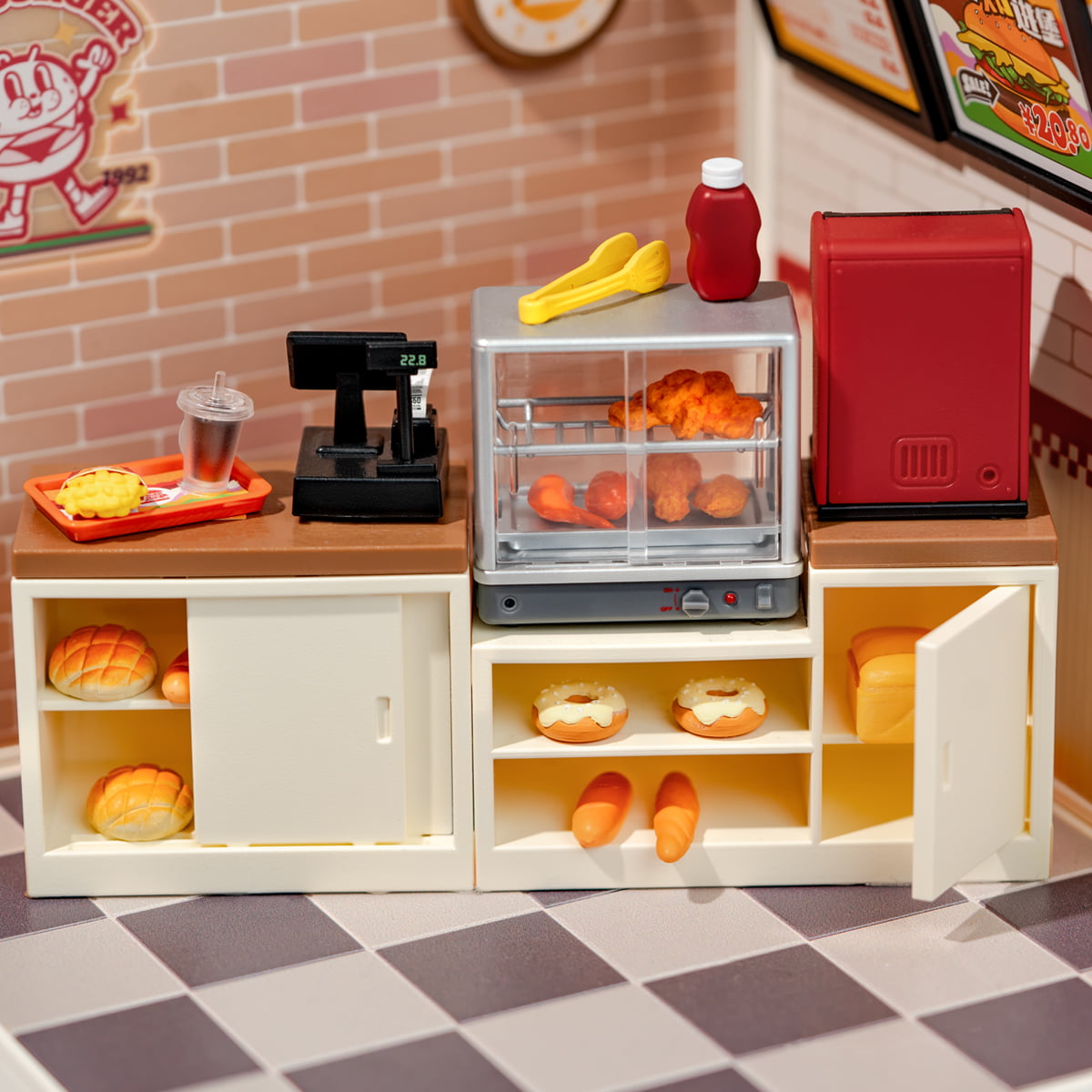 Rolife Yum Yum Burgers Super Creator Miniature House DW010