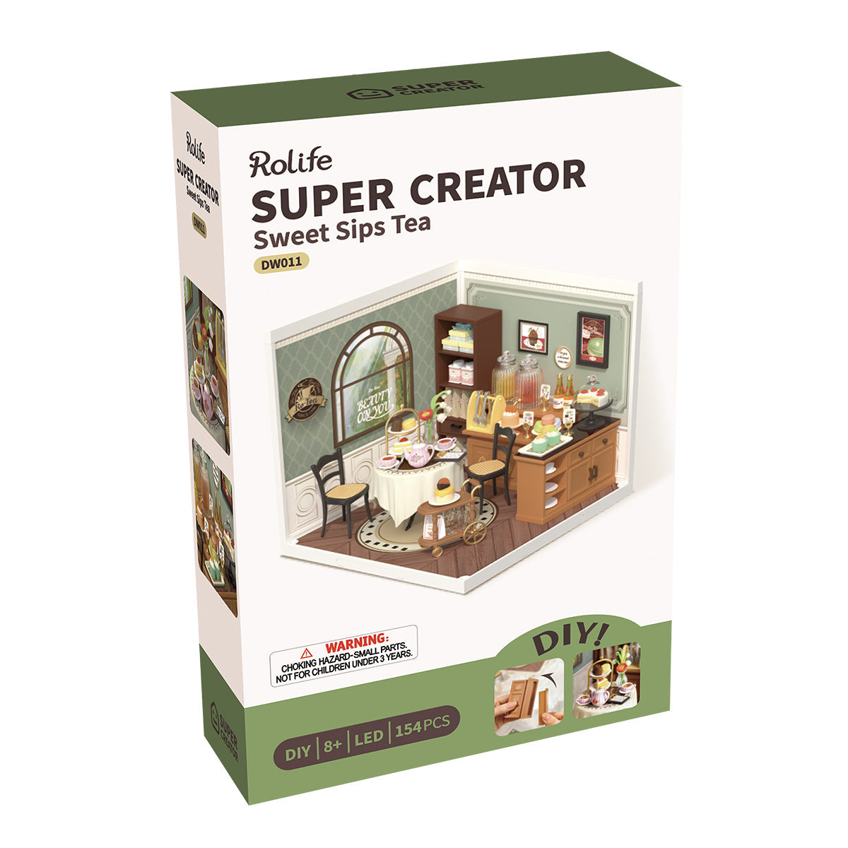 Rolife Sweet Sips Tea Super Creator Miniature House DW011