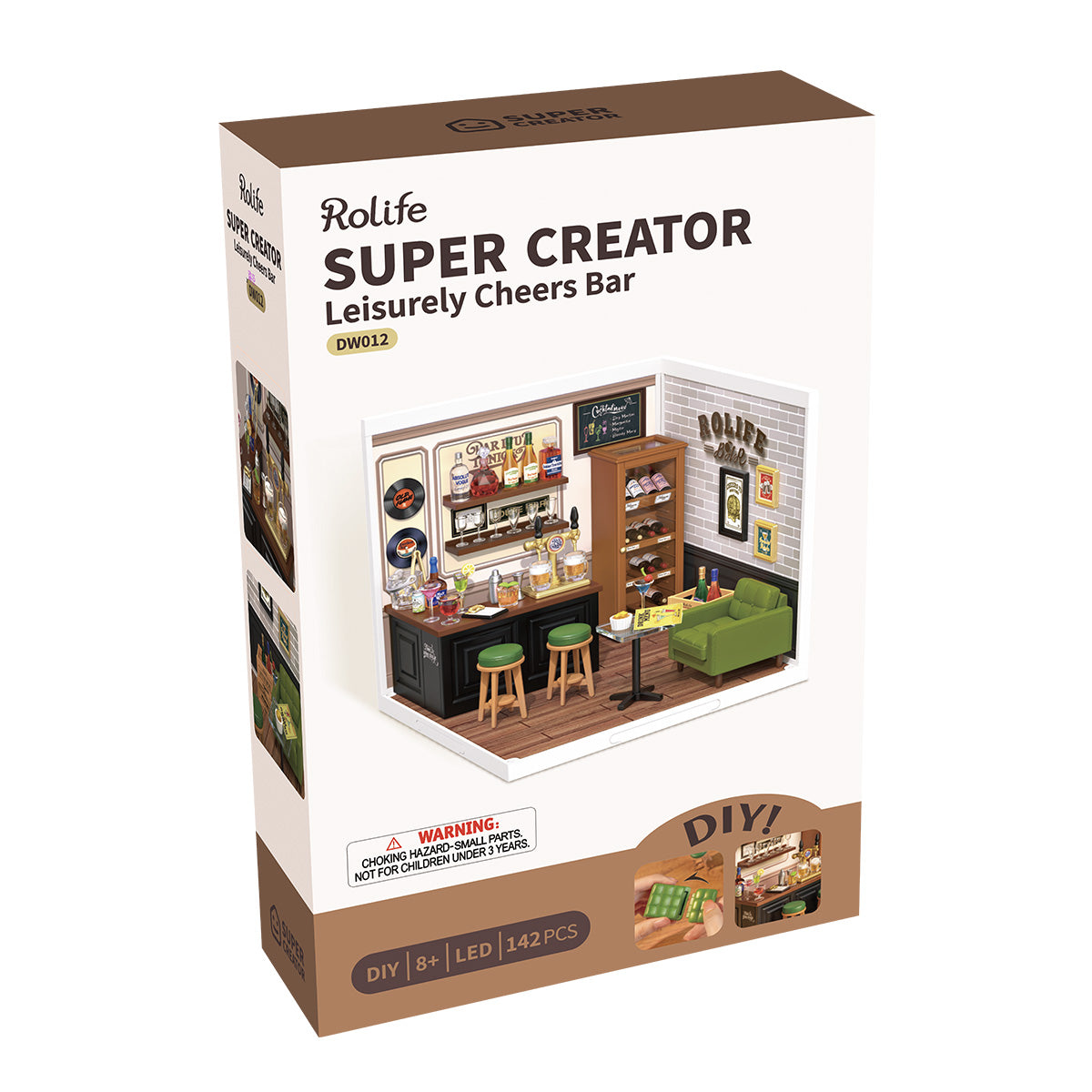 Rolife Leisurely Cheers Bar Super Creator Miniature House DW012