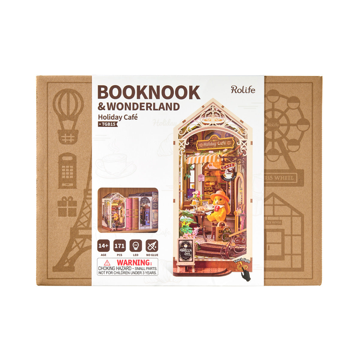 Rolife DIY Book Nook Kit - Holiday Cafe  TGB15