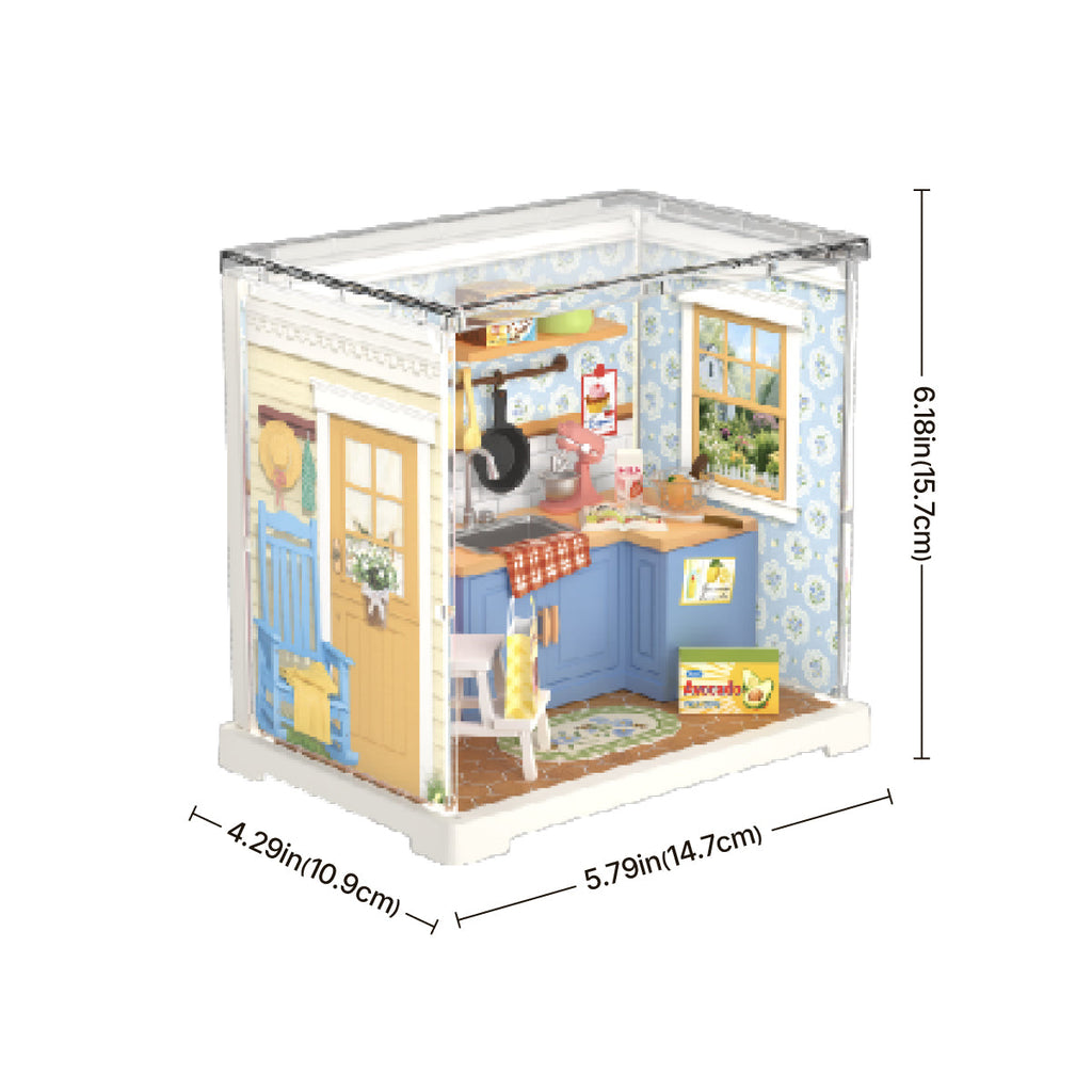 Rolife Homely Baking Kitchen Mini Super Creator DIY Miniature House DWS08B