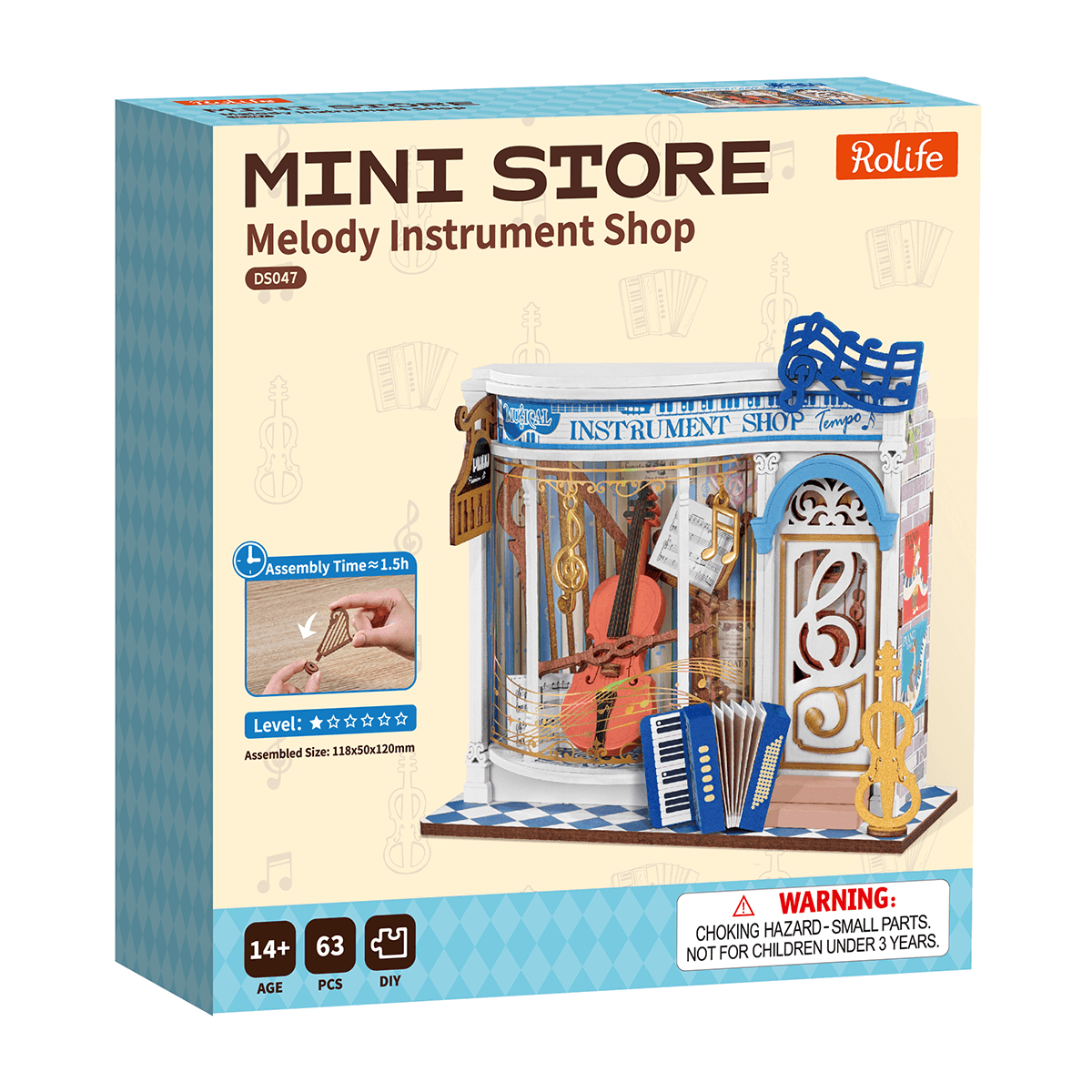 Rolife DIY Miniature House - Melody Instrument Shop DS047