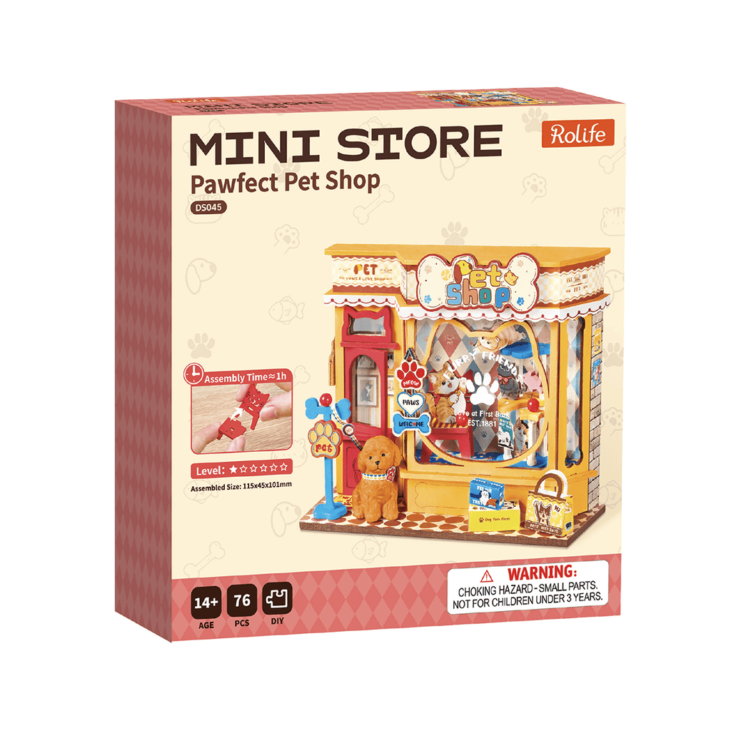 Rolife DIY Miniature House - Pawfect Pet Shop DS045