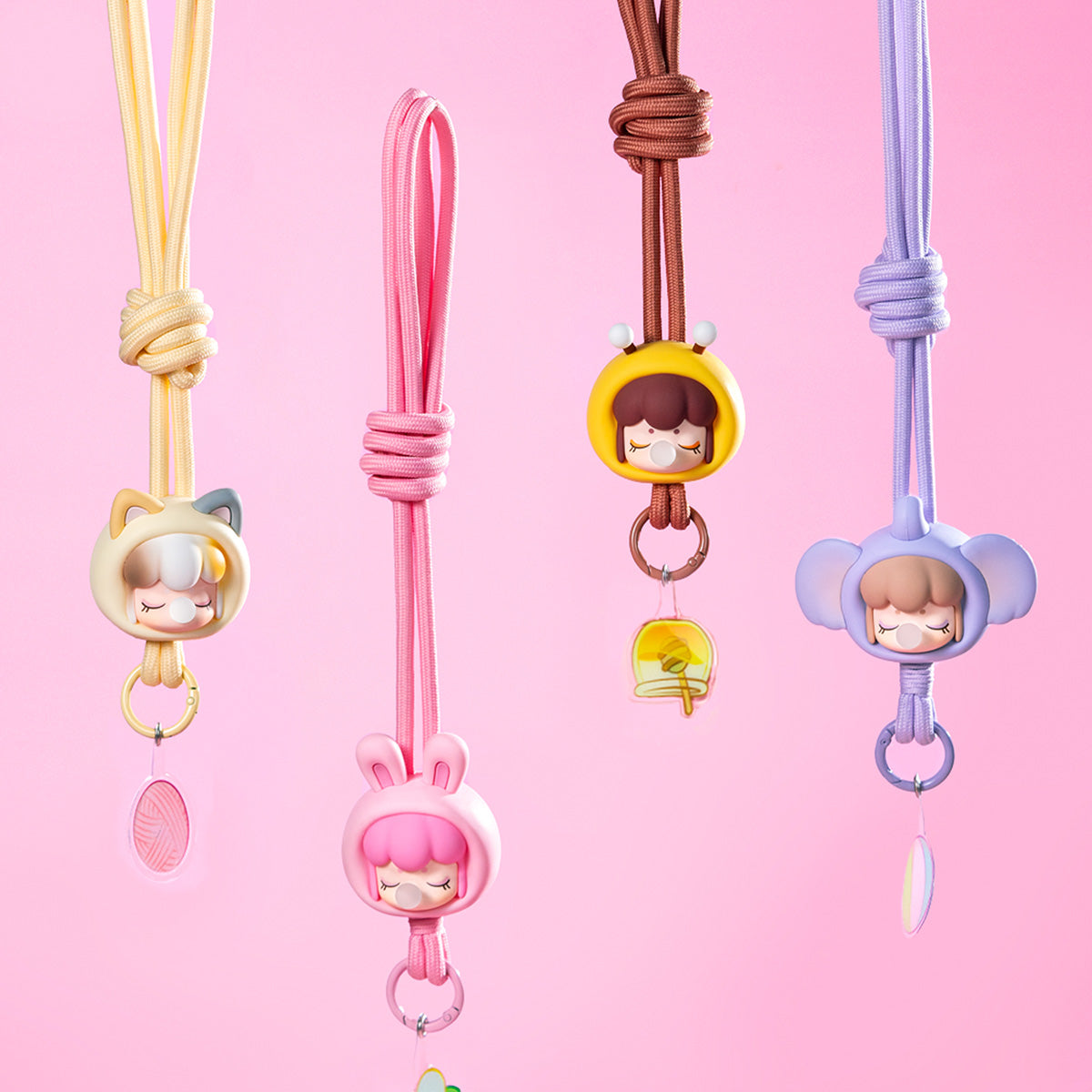 Rolife Phone Chain - Baby Nanci Fluffy Party Cell Phone Strap Blind Box PZC05