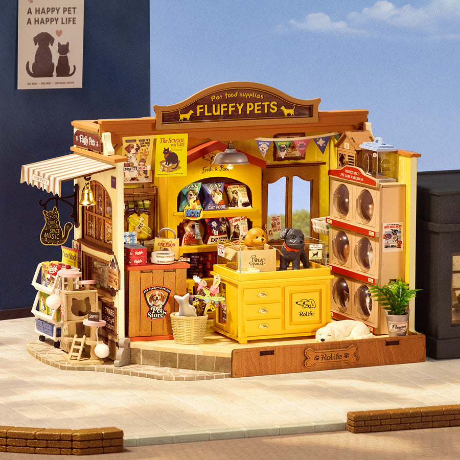 Rolife DIY Miniature House - Fluffy Friends Store DG185