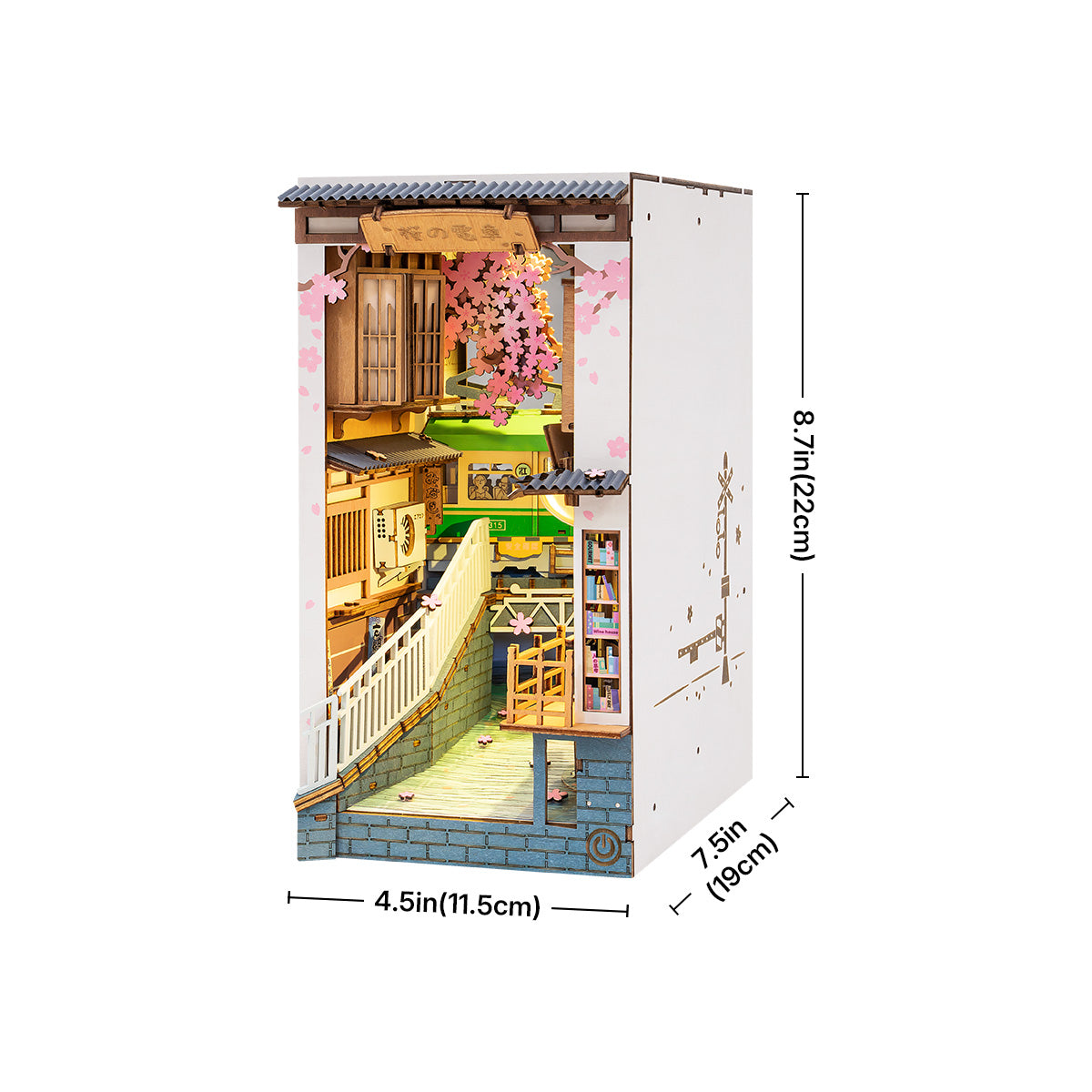 Rolife DIY Book Nook Kit - Sakura Densya TGB01
