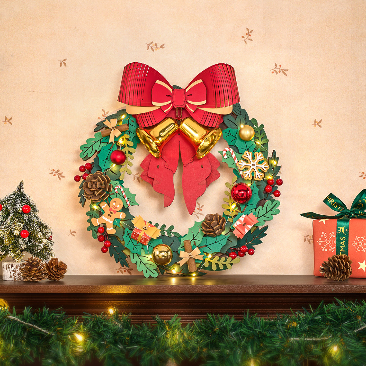 Rolife 3D Wooden Puzzle - Christmas Wreath  TGL04