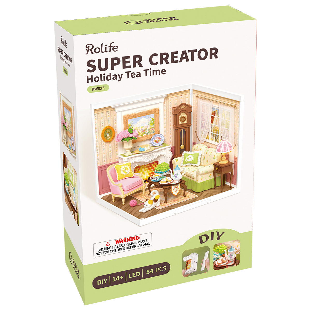 Rolife Holiday Tea Time Super Creator Miniature House DW023