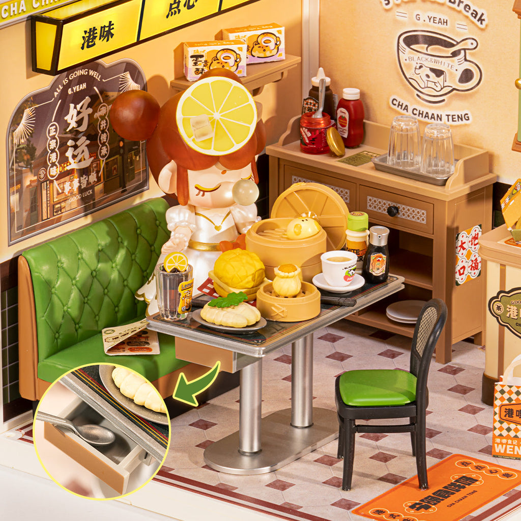 Rolife Hong Kong Bites Cafe Super Creator Miniature House DW021